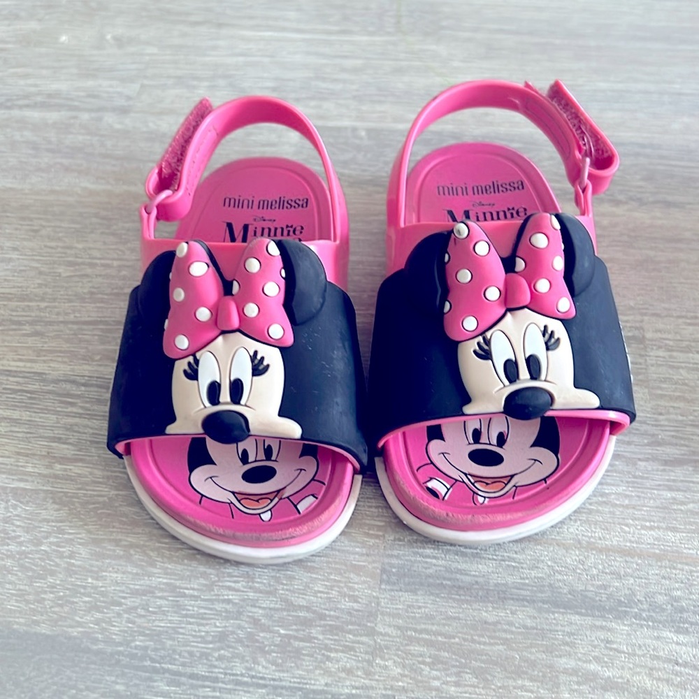 Mini Melissa Minnie Mouse sandals size 6